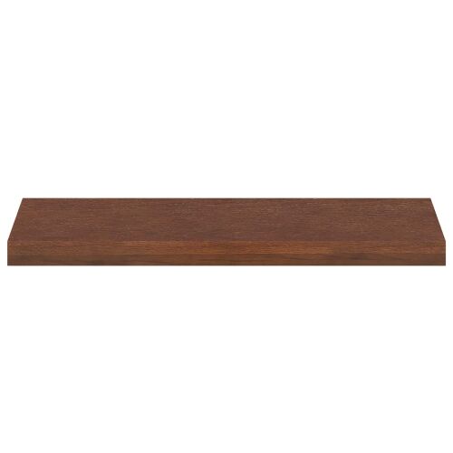 Egyetlen vidaXL sötétbarna tömör tölgyfa lépcsőfok, 80x25x2 cm, sima felülettel fehér háttéren - Lépcsőszőnyeg