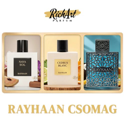 Rayhaan Parfüm Csomag – Nava Sol, Cedrus Blanc, Aquatica 3x100 ml 177868412 - Unisex parfüm
