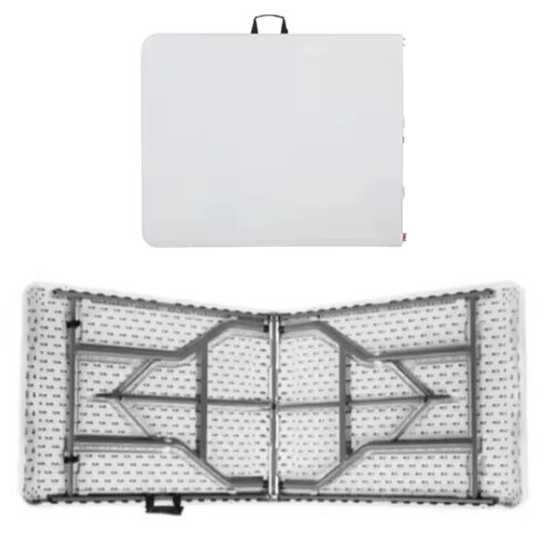 Folding Table With Lock Catering Banquet Table White 180 x 74 cm 177873340 - Kerti asztal