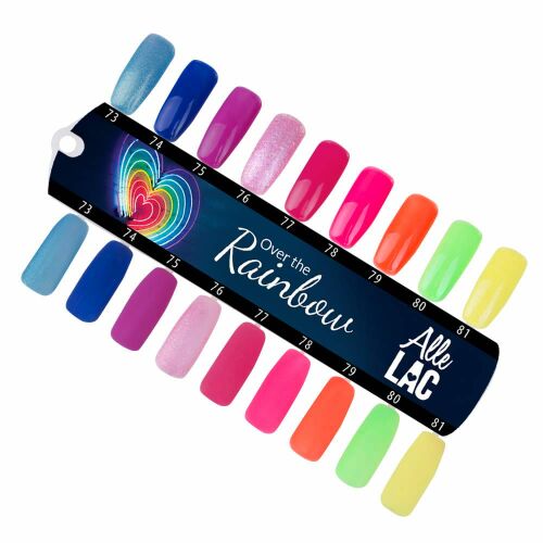Wzornik AlleLac Over the Rainbow Połysk i Mat 9 Kolorów