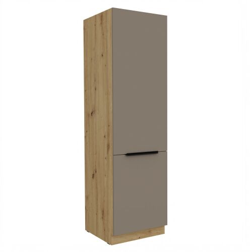 Magas szekrény, sandgrau/artisan tölgy, FRISBO 60 DK-210 2F 178020040 - Konyha bútor
