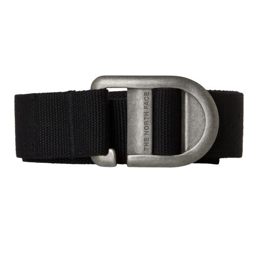 The North Face Basin uniszex fekete öv NF0A8EQ2JK3 D-gyűrűs csattal és beépített sörnyitóval, elölnézet 