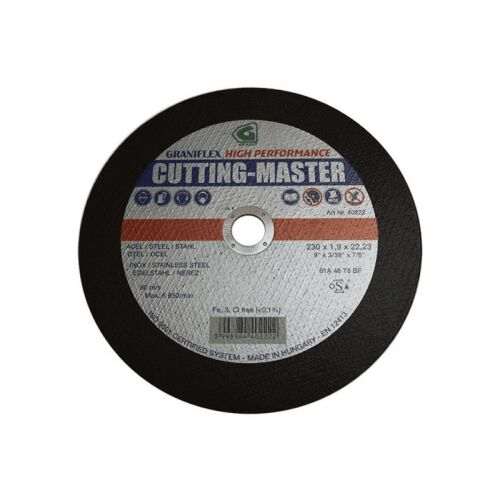 Granit Cutting-Master 230x1,9x22,23 INOX professzionális vágókorong acélhoz és rozsdamentes acélhoz - Vágókorong