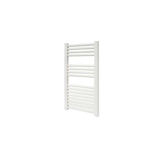 EURAD PLUS 40x80 cm egyenes törölközőszárító radiátor, fehér, 3/4 nézet, kicsomagolva, fehér háttérrel - Törölközőszárító radiátor