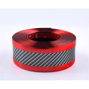 Red carbon fiber car door edge guard trim sticker - Car decal