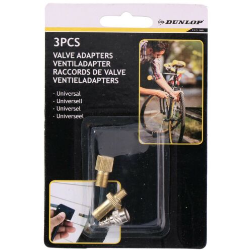 Dunlop, Szelep Adapter, 3 db-os 178172121 - Kerékpár szelep
