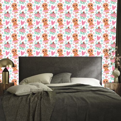 Dekoratív mintás tapéta nappaliba és hálószobába 50x1000 cm 178196676 - Tapéta