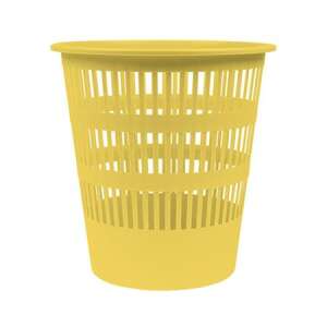 DONAU 12 liter yellow plastic trash can - Furniture