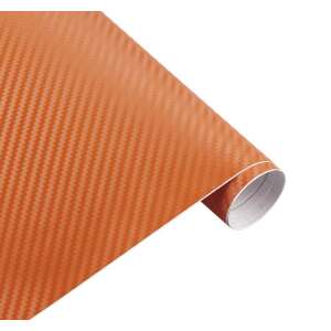 Orange carbon fiber vinyl wrap, 127 x 15 cm - Nonbrand Vehicle wrap