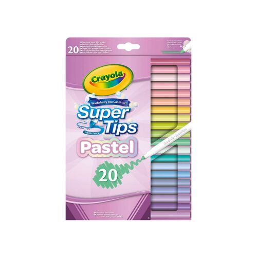 Crayola Supertips mosh. filc pasztell 20db 178255652 - Rajzeszköz