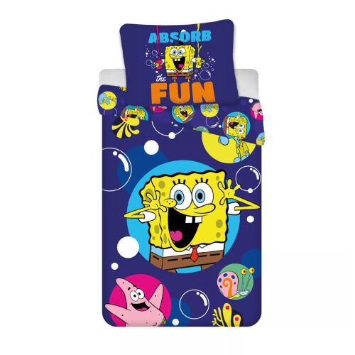 SpongyaBob Fun gyerek, ovis ágyneműhuzat 100×135cm, 40×60 cm 178296937 - Ágynemű - ovi