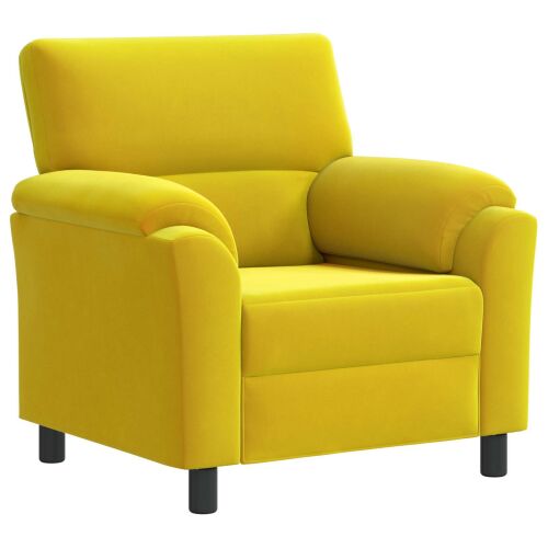 vidaXL Kanapé Sárga 94 x 85 x 93 cm Bársony