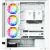 Modecom Volcano AQ200 ARGB Midi Torony Számítógépház + 4db 120mm ventilátor - Fehér 178318675