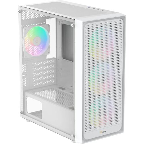 Ocypus Gamma C50 ARGB Mini Torony Számítógépház + 4db 120mm ventilátor - Fehér 178387722 - Számítógép