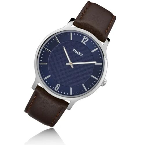 Timex TW2R49900 férfi kvarcóra, 40 mm, sötétkék számlap, barna bőrszíj 178410108 - Divat és öltözködés