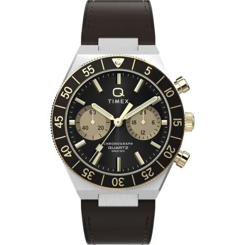 Timex TW2Y56000 férfi kronográf karóra, 40 mm, bőrszíj, 10 ATM, díszdoboz 178416265 - Férfi óra