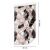 Márvány tapéta tekercs fehér, fekete és rózsaszín színben, réz erekkel, 50x1000 cm méretekkel