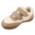 Befado BUTY DZIECIĘCE BAREFOOT CASUAL bézs gyermekcipő tépőzárral, másik döntött nézet