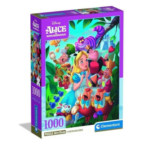 Clementoni - Alice Csodaországban - 1000 darabos puzzle