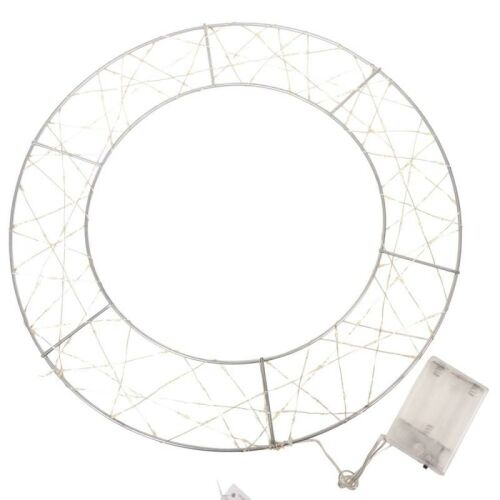 Koszorú drót 150 LED-es elemes (elem nélkül) D40cm 178637432 - Karácsonyi dekoráció