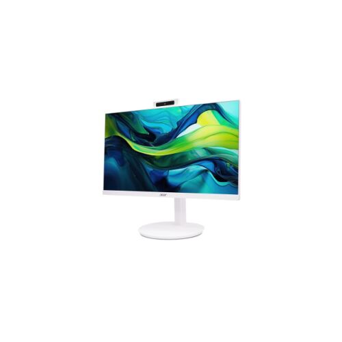 Acer Aspire C27A-GRPL 27 hüvelykes All-in-One asztali számítógép Intel i5 processzorral, enyhén szögből nézve - All in One számítógép