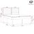 vidaXL boxspring ágy 160x200 cm méretezési rajz állítható fejvéggel és matrac komponensekkel