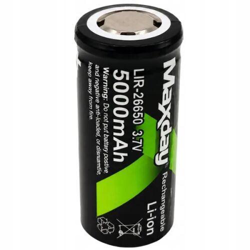 26650 lítiumion-akkumulátor, 5000 mAh, 3,7 V, 1 db 178656292 - Elem