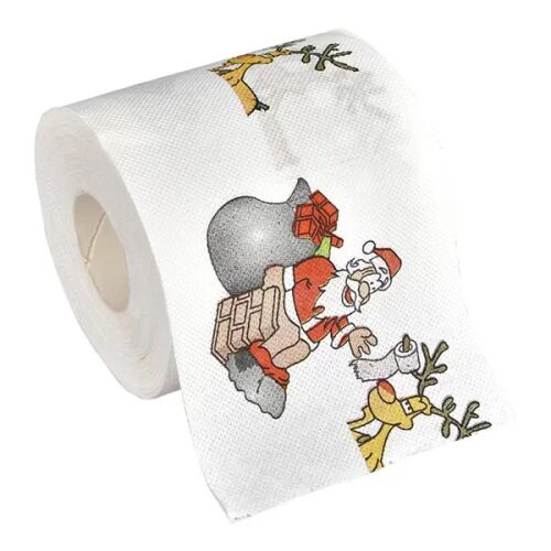 Karácsonyi mintás toalettpapír, 250 lap, 1 tekercs, véletlenszerű minta 178656506 - WC-papír