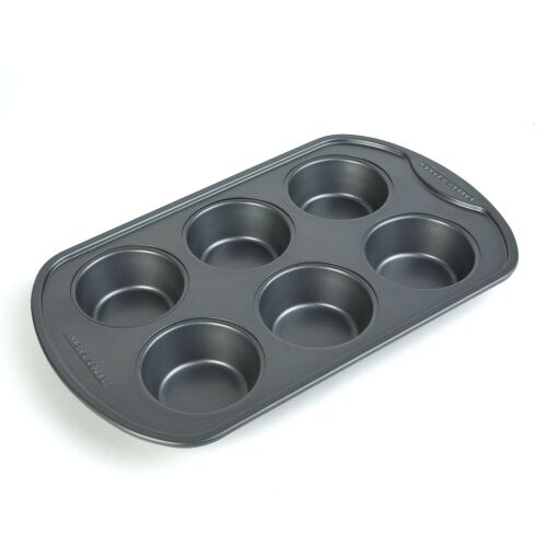 Baker’s secret classic line 6 darabos muffin sütőforma - 31,3 x 18,6 x 3,6 cm