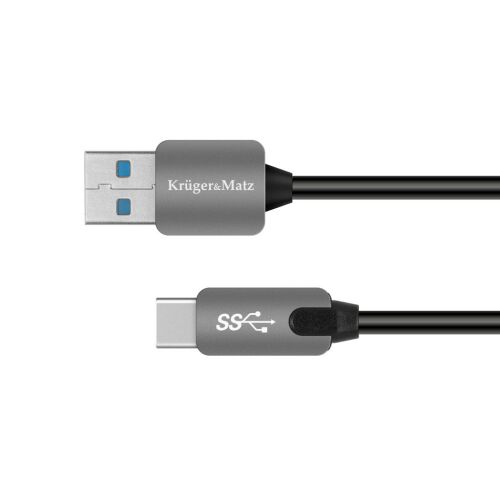 USB 3.0 csatlakozó - Type-C csatlakozó 5 Gbps kábel 1 m Kruger&Matz 178683917 - USB kábel