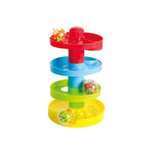 Playgo Beschäftigungs-Ballturm, 4-stöckiger Spiralturm mit 3 Bällen, Babyspielzeug zur Entwicklung der Motorik - Playgo