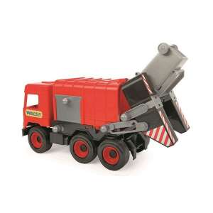 Wader red garbage truck toy with lifting mechanism, 43cm - Work machine for children