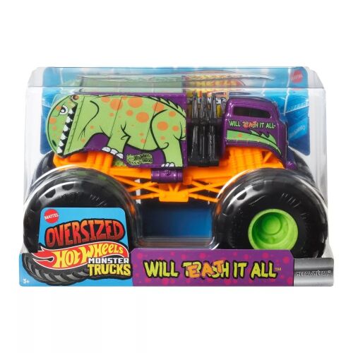Hot Wheels Monster Trucks Oversized autó 1:24 - Will Eat It All 178710710 - Játék autó
