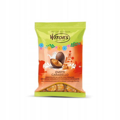 Witors csokoládétojás karamellás töltelékkel 110g olasz