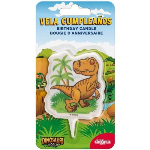 DINOSAUR Dino T-Rex születésnapi torta gyertya 7,5 cm 178730008 - Party kellék