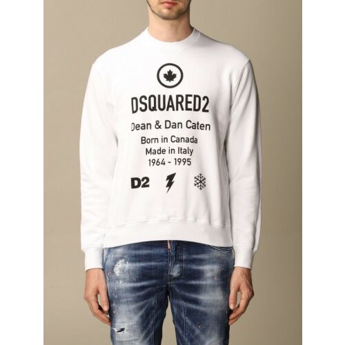 DSQUARED2 luxus férfi pulóver FEHÉR -40%%% - Méret: XL 178748668 - Férfi pulóver