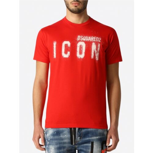 DSQUARED2 olasz póló ICON RED - Méret: M 178748944 - Férfi póló
