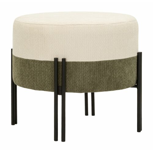 Kétszínű modern stílusú puff ø 49x42 cm 178770644 - Lábtartó és puff
