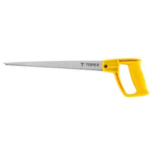 Topex 300mm Hand Saw with Yellow Handle - Hole saw & circular cutter
