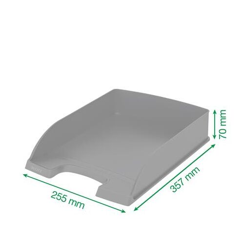Irattálca, műanyag, A4, LEITZ "Recycle", zöld 178784092 - Asztali irattartó