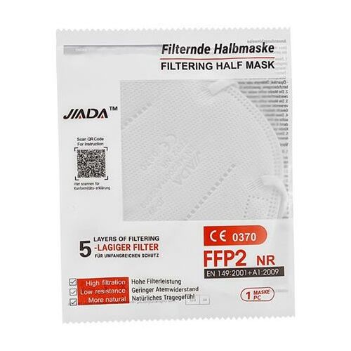 Maszk, FFP2, 5 rétegű, 20 db, fehér 178788329 - Védőfelszerelés