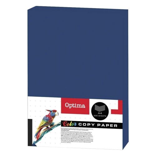 Fénymásolópapír színes OPTIMA A/4 80 g sötétkék 500 ív/csomag 178793212 - Fénymásolópapír