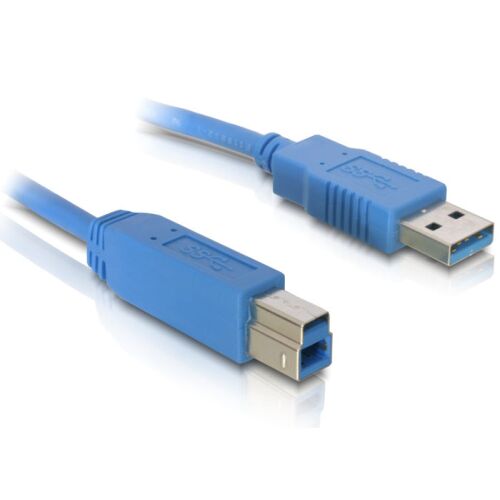 Delock 82580 USB 3.0-A > USB-B apa/apa 1m kék kábel 178797352 - Kábel és tartozék