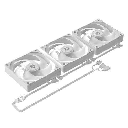 ID-Cooling CPU Water Cooler - FX360 LCD WHITE (27.2dB; max.98,54 m3/h; 3x12cm, A-RGB, fehér) 178798422 - PC hűtőrendszer kiegészítő