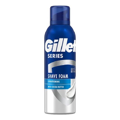 Gillette Series Conditioning borotvahab 200ml kakaóvajjal, kék és ezüst flakon - Szőrtelenítés és borotválkozás