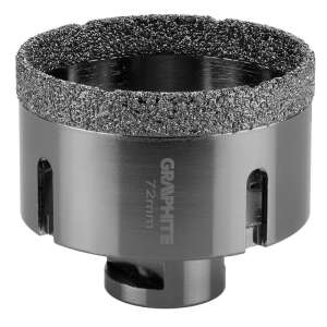 Graphite 72 mm Diamant-Lochsäge zum Bohren von Löchern in verschiedenen Materialien - Graphite