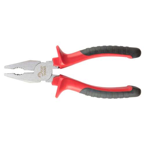 Top Tools 160mm Combination Pliers with Insulated Red and Black Handle