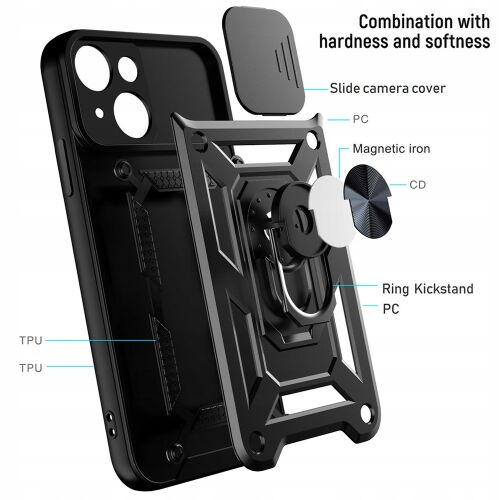 SAMSUNG A33 5G Defender Slide tok ARMOR RING ERŐS HÁT + ÜVEG 178808465 - Galaxy