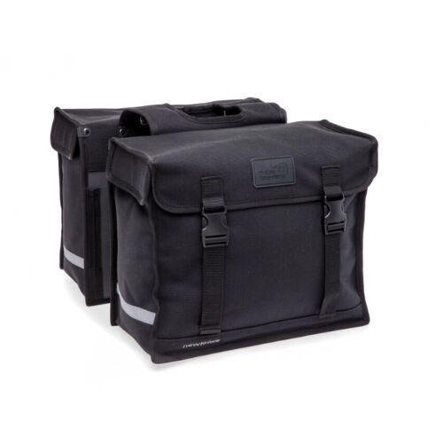 KERÉKPÁROS TÁSKA NEWLOOXS PANNIER DELUXE DUPLA BASIC FEKETE 46L 39X18X33CM(X2) 178822735 - Kerékpáros táska