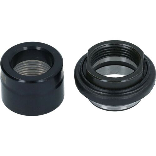 Shimano WH-RX570-TL-R12 bal oldali záróanya egység, kerékpár kerék alkatrész, fekete fém felület, kerékpár kerék karbantartáshoz és javításhoz - Egyéb kerékpár alkatrész